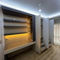 SUADİYE ÖZEL TASARIM GARDIROP VE ÇALIŞMA ALANI 2